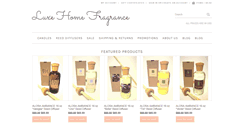 Desktop Screenshot of luxehomefragrance.com